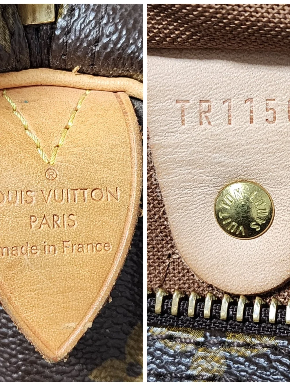 LOUIS VUITTON Monogram Speedy 30 Brown/Beige